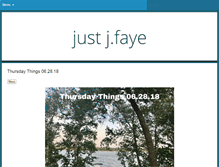 Tablet Screenshot of justjfaye.com